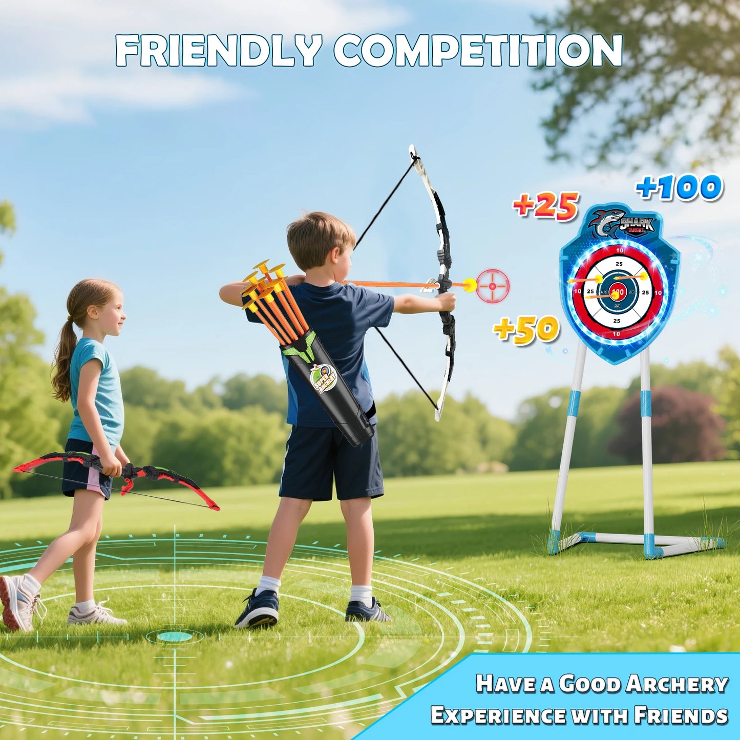 VATOS Archery Battle Arena Toy For Kids Indoor Outdoor Play