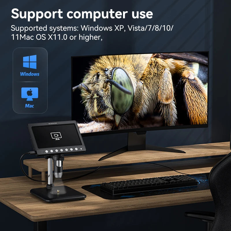 INSKAM Portable Digital Microscope 1200X USB Soldering Repair Tool