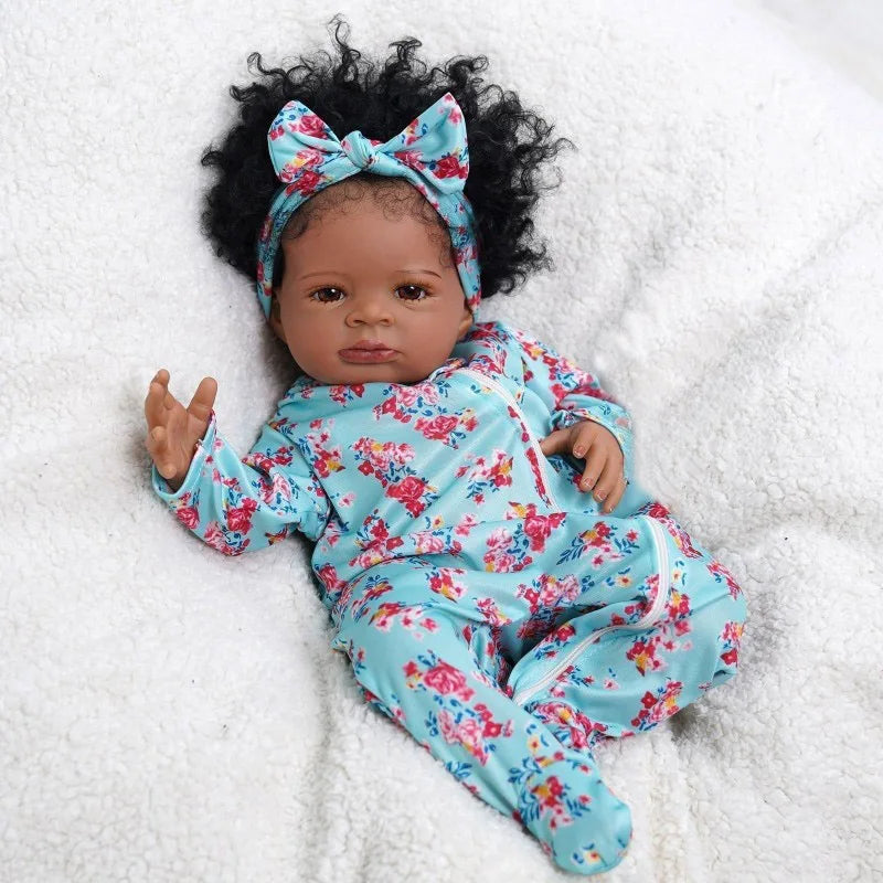 Risbecko Reborn Baby Doll Soft Touch 3D Paint Veins Collectible