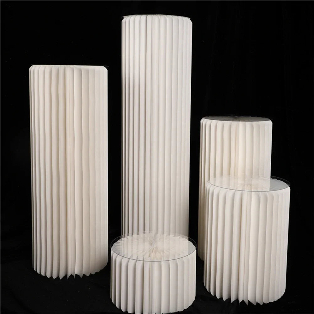 Cylindrical Paper Folding Festival Decoration For Weddings Eid