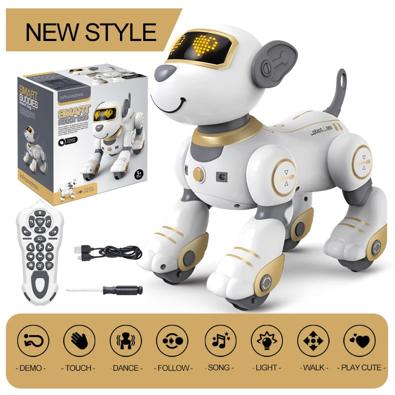 Kelaton RC Robot Dog With Voice Command Programmable Touch Sensor