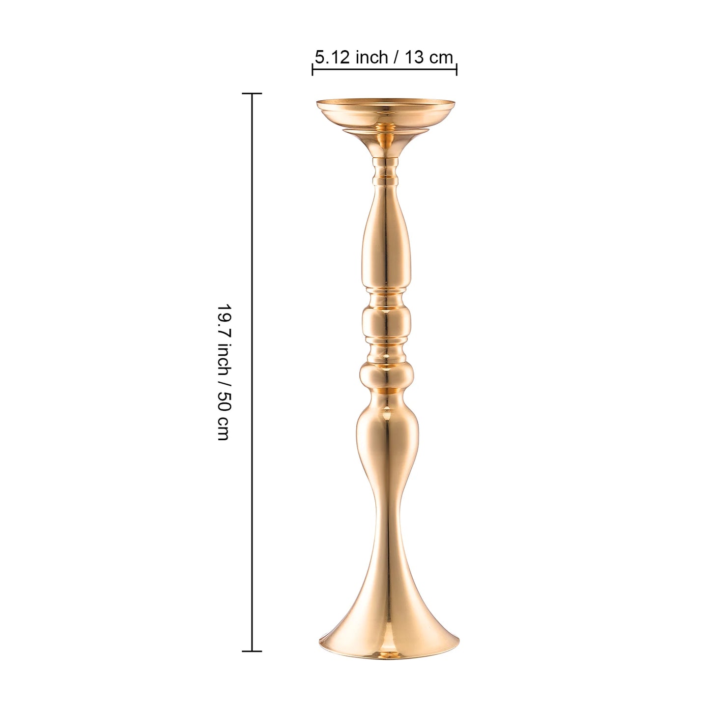 NONECN SucceBuy Tall Crystal Wedding Flower Stand Centerpiece Vase