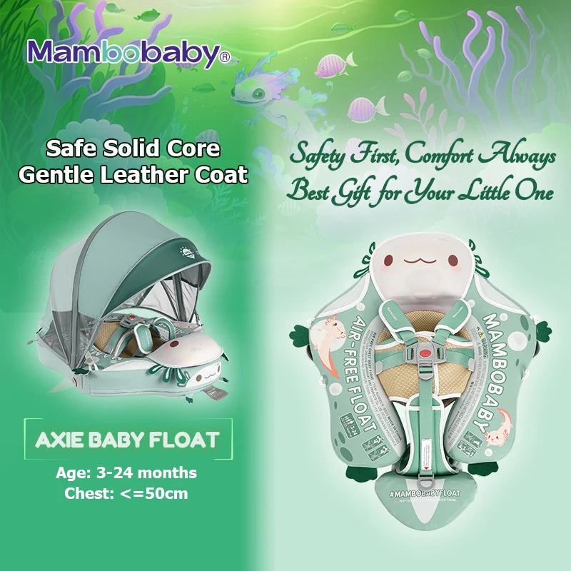 Mambobaby Float Axie Baby Pool Float Non Inflatable UV Canopy