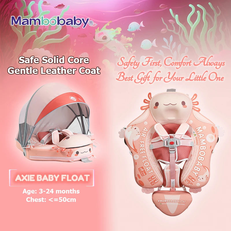 Mambobaby Float Axie Baby Pool Float Non Inflatable UV Canopy