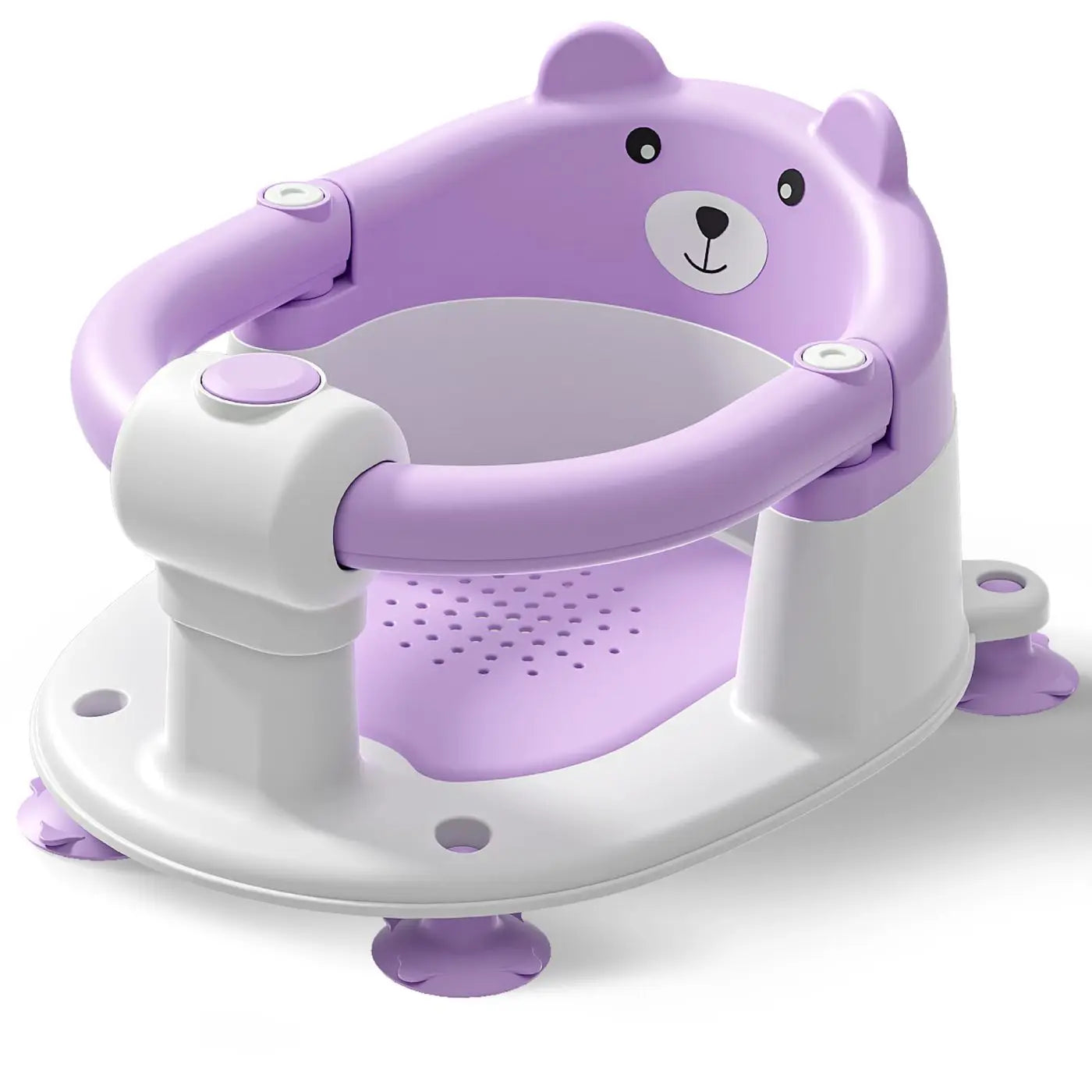 Baby Bath Seat For Babies 6 Months & Up, Toddler Bath Seats For Babies Sitting Up, Non-Slip Infant Bath Tub Chair With 4 Suction