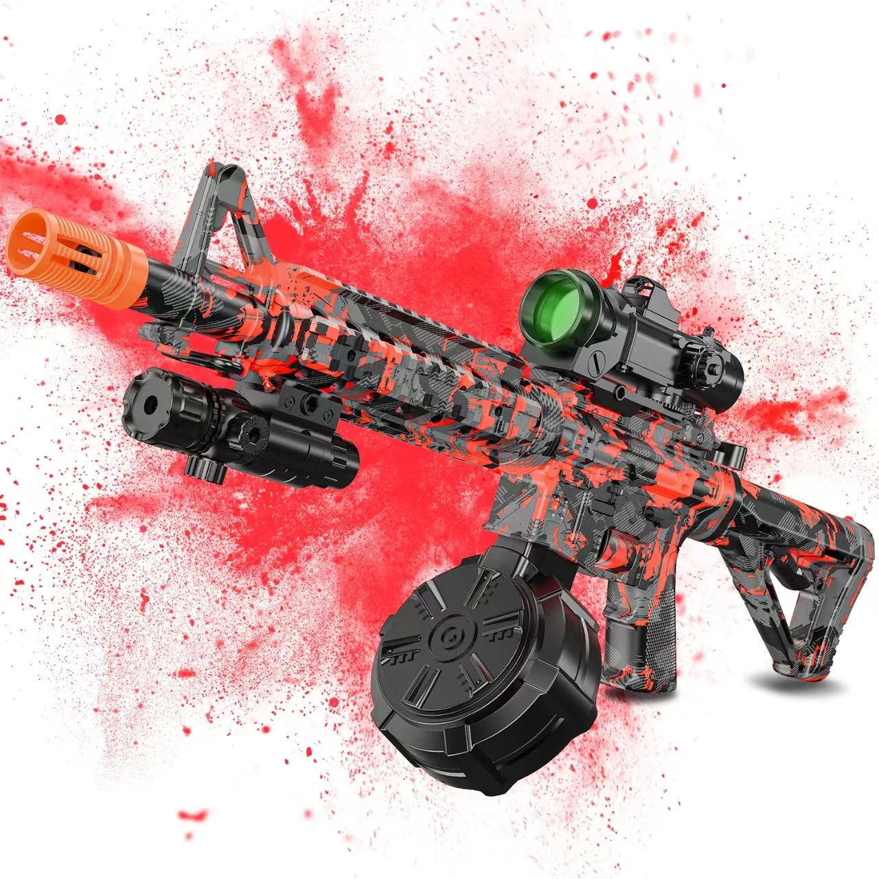 Blaster With Drum Automatic Dual Mode Toy Gun For Outdoors