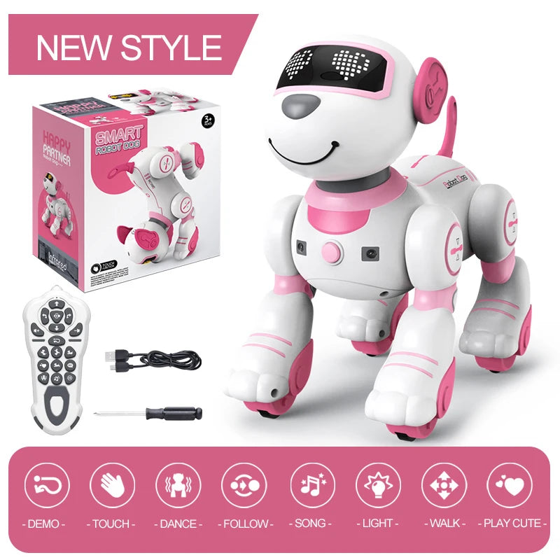 Kelaton RC Robot Dog With Voice Command Programmable Touch Sensor