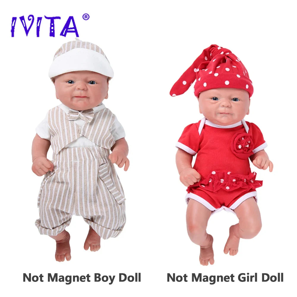 IVITA 100 Percent Silicone Reborn Doll Kit Lifelike Baby Toy Gift