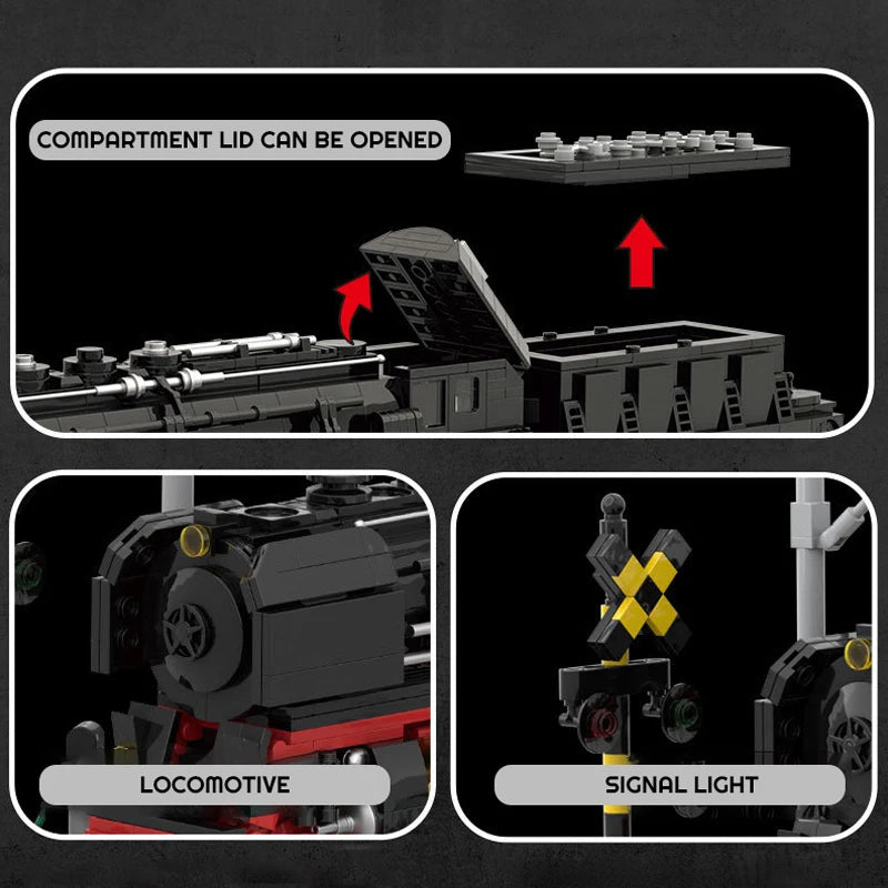Barweer Steam Train Building Blocks Model 80019 For Kids
