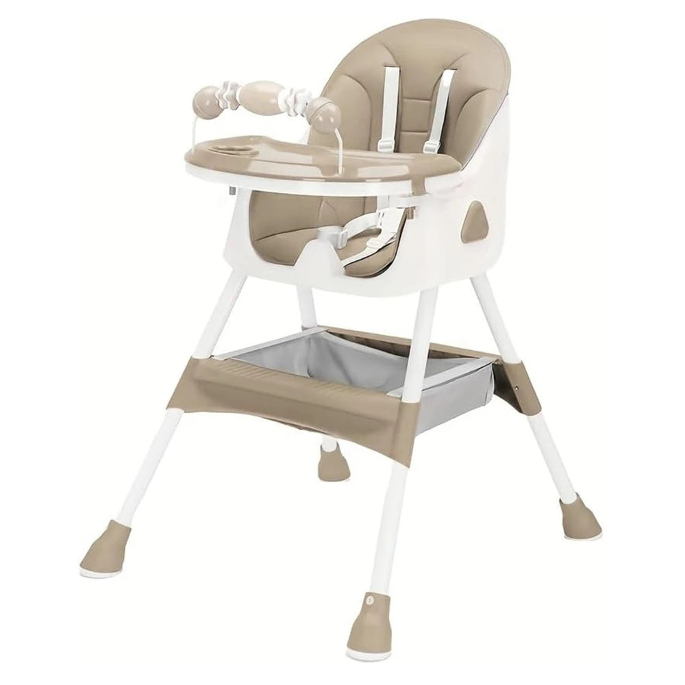 UBRAVOO Foldable Baby High Chair 6 Months Plus, with Large Antislip Pad & ToyRack, Easy to Clean Feeding , E500