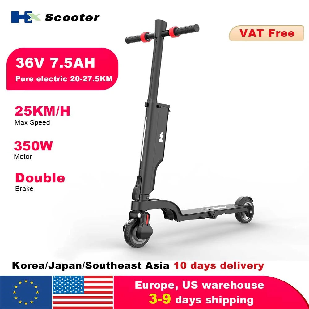 HX X6 Electric Scooter 350W 25kmh Foldable Smart App