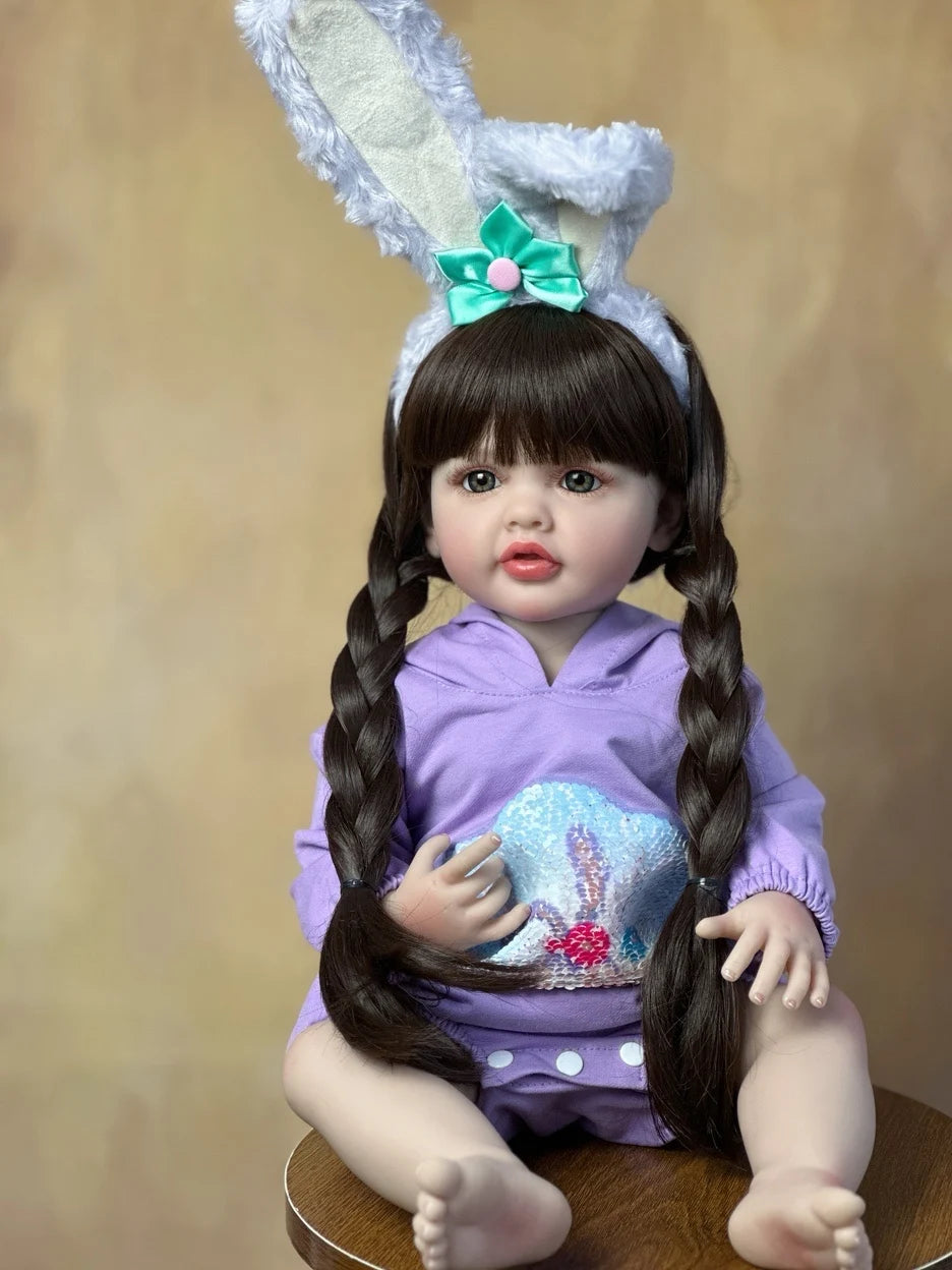 BZDOLL Lifelike Reborn Baby Girl Doll Vinyl Princess