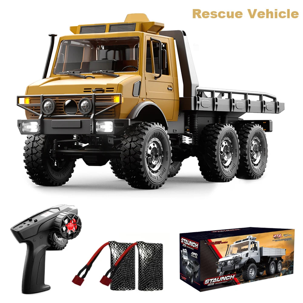 JIKEFUN C8823 RC Car 6WD Off Road Transport Rescue Truck