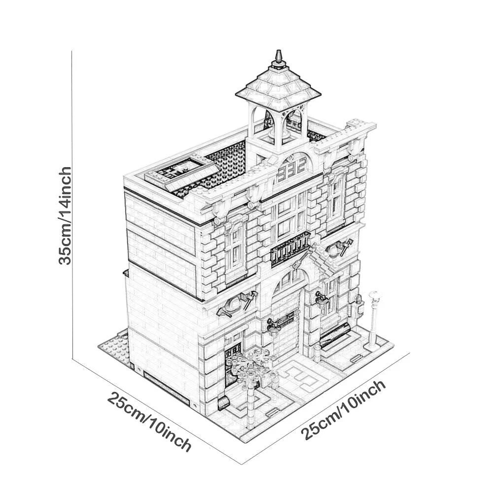 Creative Ideas Compatible 10224 Street View Building Block Set