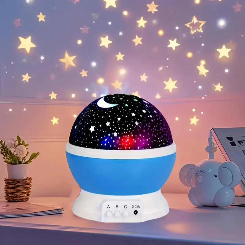 USB Powered Starry Night Light Projector Moon and Stars