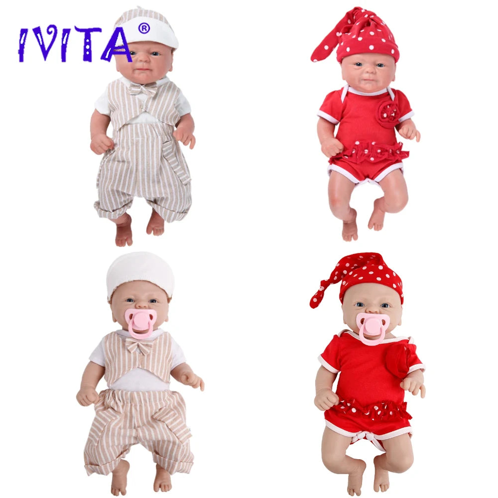 IVITA 100 Percent Silicone Reborn Doll Kit Lifelike Baby Toy Gift