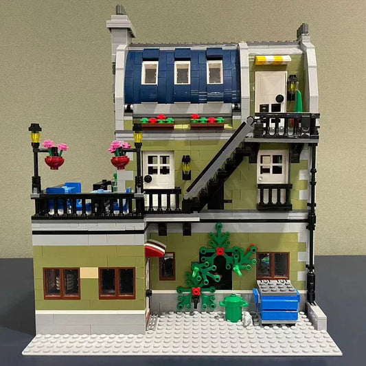 Yangkili Parisian Restaurant Street View Building Blocks Set