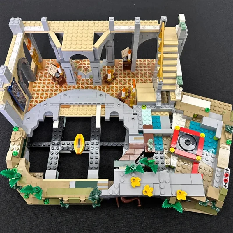 MINISO 6167Pcs Castle Building Blocks Set MOC Display Toys