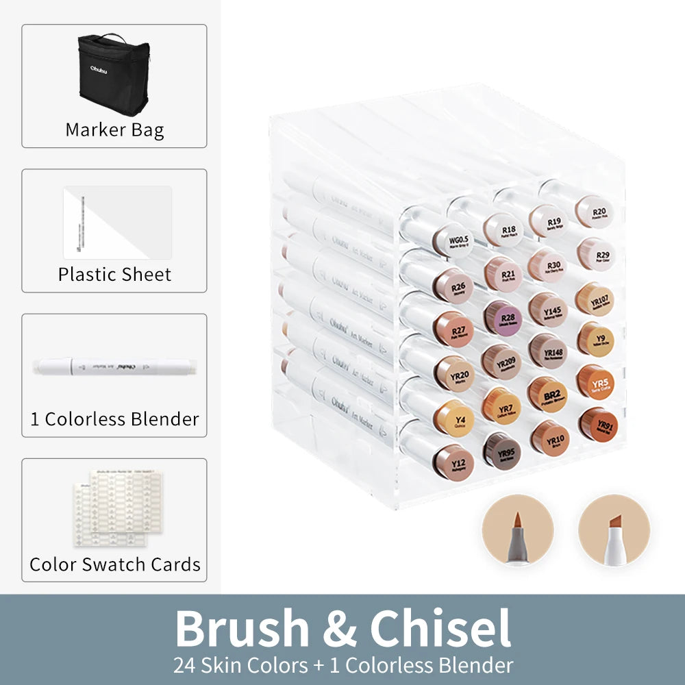 Ohuhu Washable Large Dot Makers Pens Set For Arts