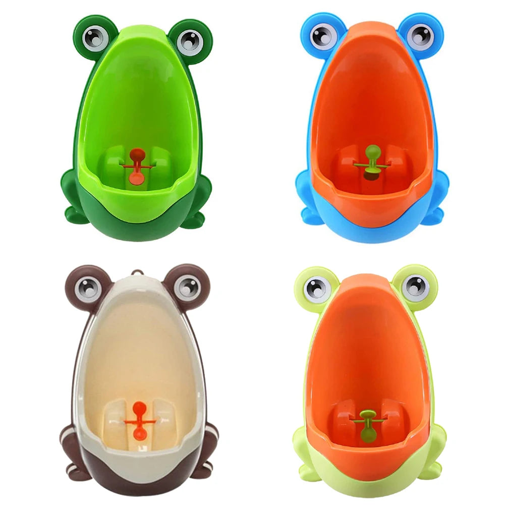 Baby Boys Standing Potty Frog Shape Wall-Mounted Urinals Children Potty Toilet Training Kids Urinal for Boys Pee Infant Toddler