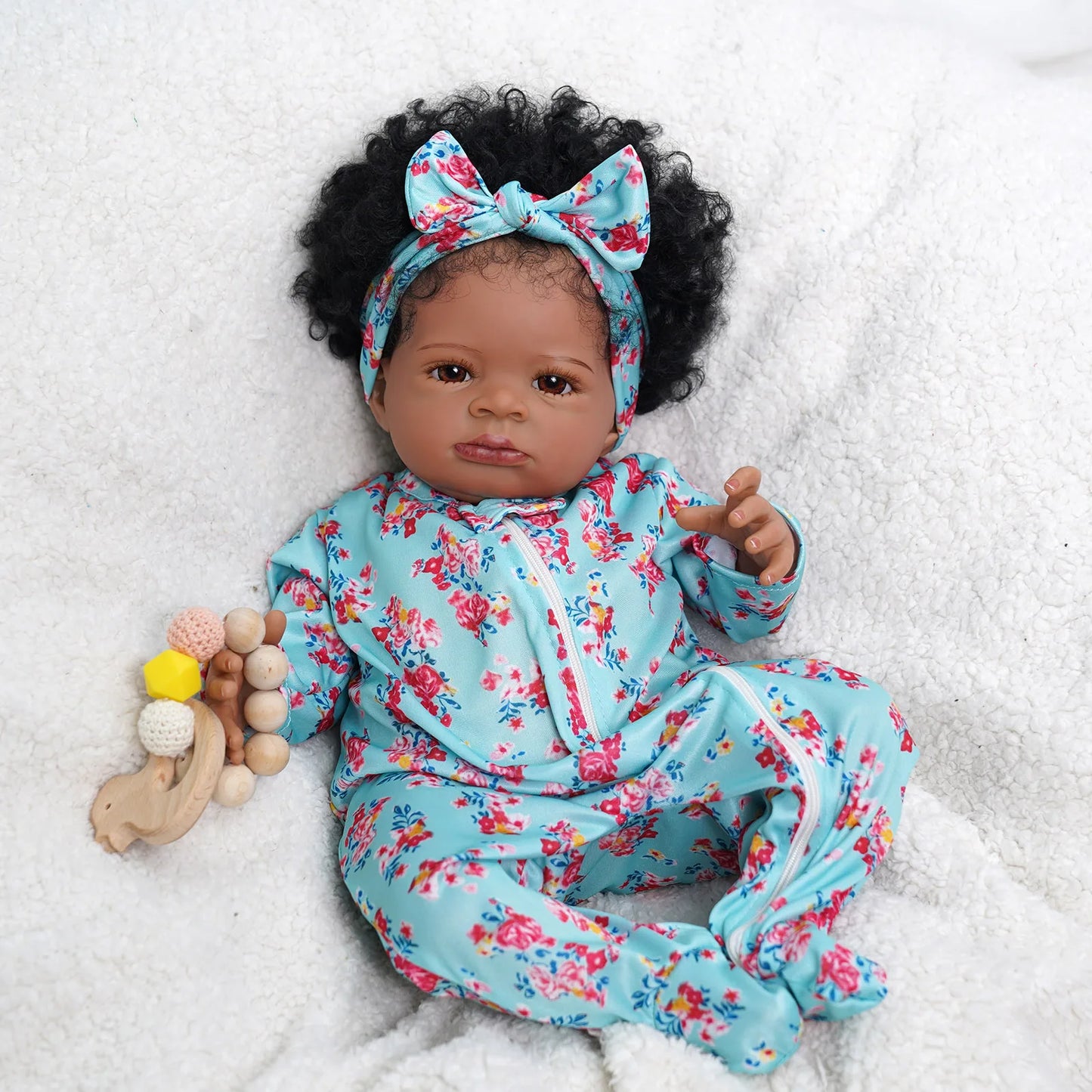 Risbecko Reborn Baby Doll Soft Touch 3D Paint Veins Collectible