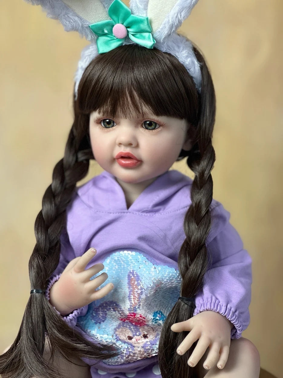 BZDOLL Lifelike Reborn Baby Girl Doll Vinyl Princess