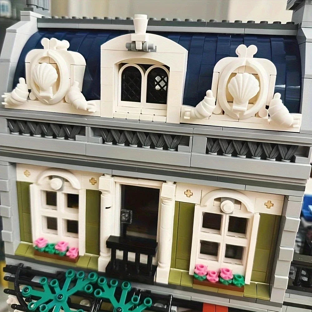 Yangkili Parisian Restaurant Street View Building Blocks Set