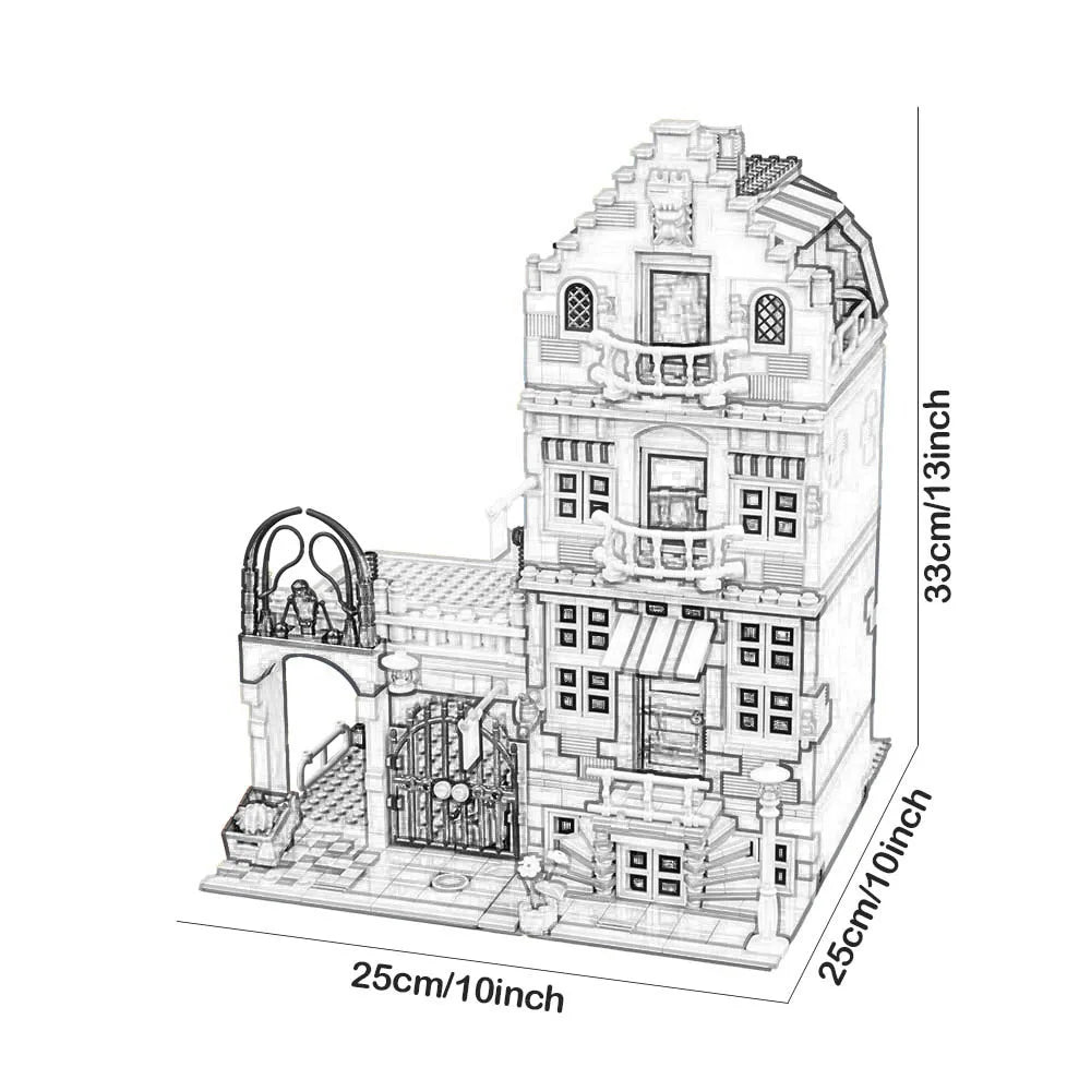 Creative Ideas Compatible 10224 Street View Building Block Set