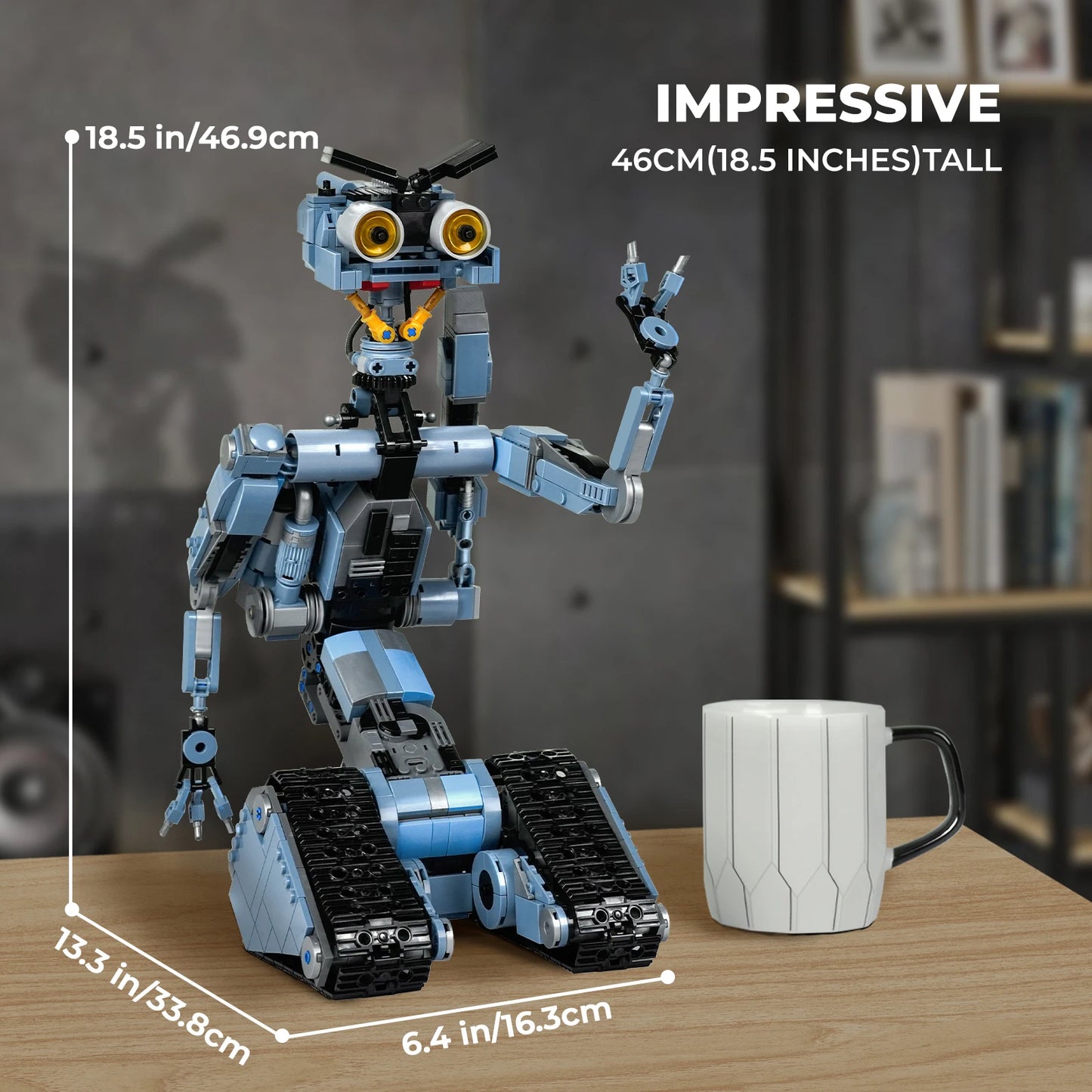 Johnny 5 Robot Building Blocks Set With Remote Control