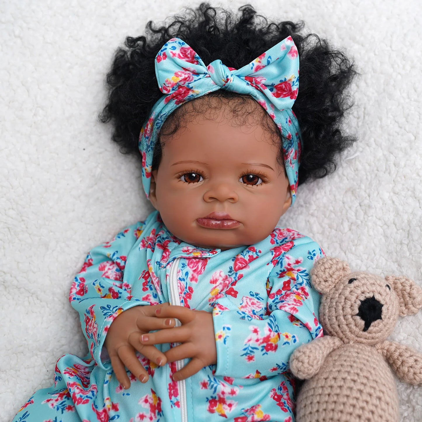 Risbecko Reborn Baby Doll Soft Touch 3D Paint Veins Collectible