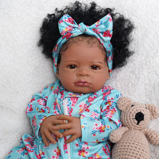 Risbecko Reborn Baby Doll Soft Touch 3D Paint Veins Collectible