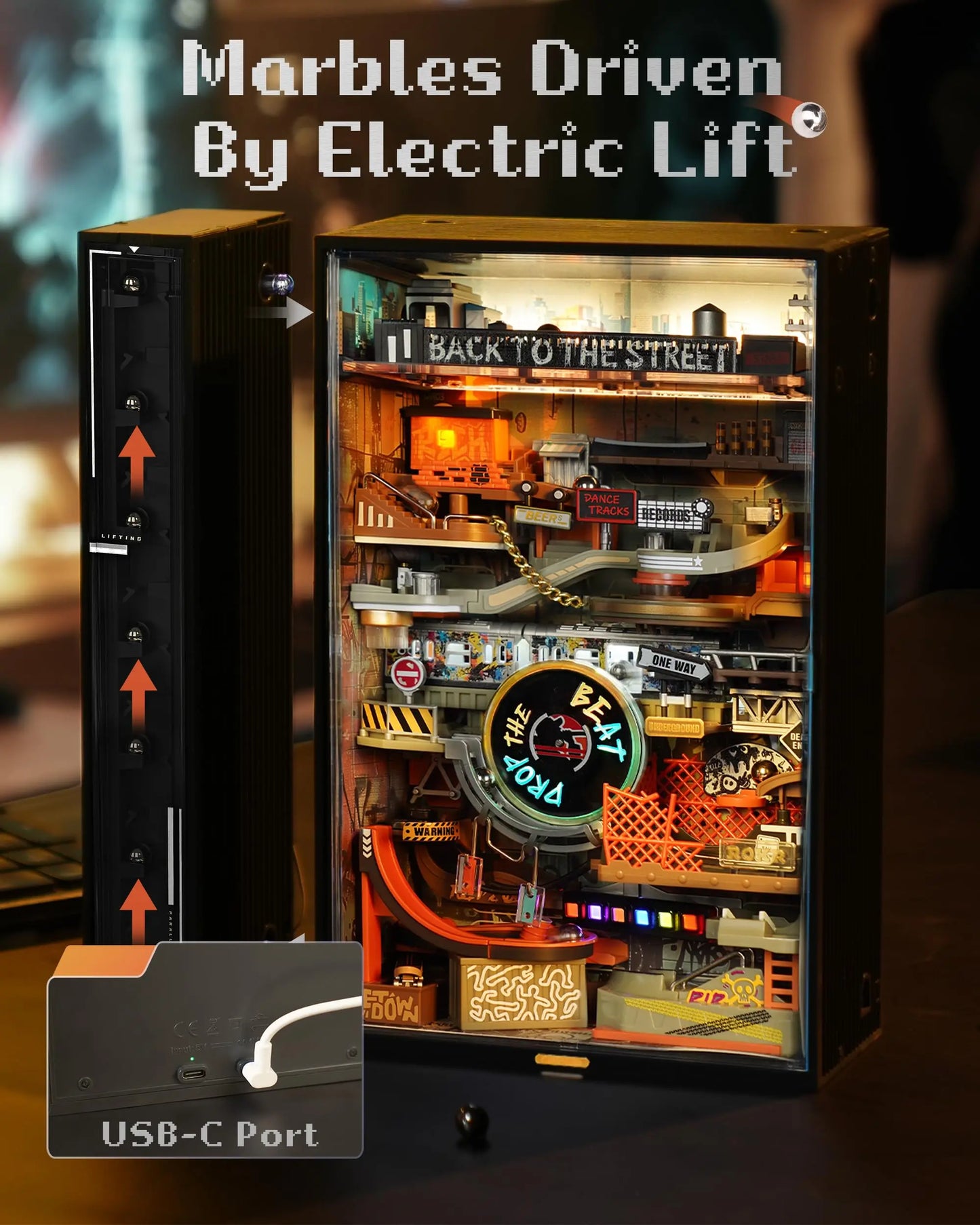 Robotime ROKR 3D Puzzle Marble Run Electric STEM Toy Gift