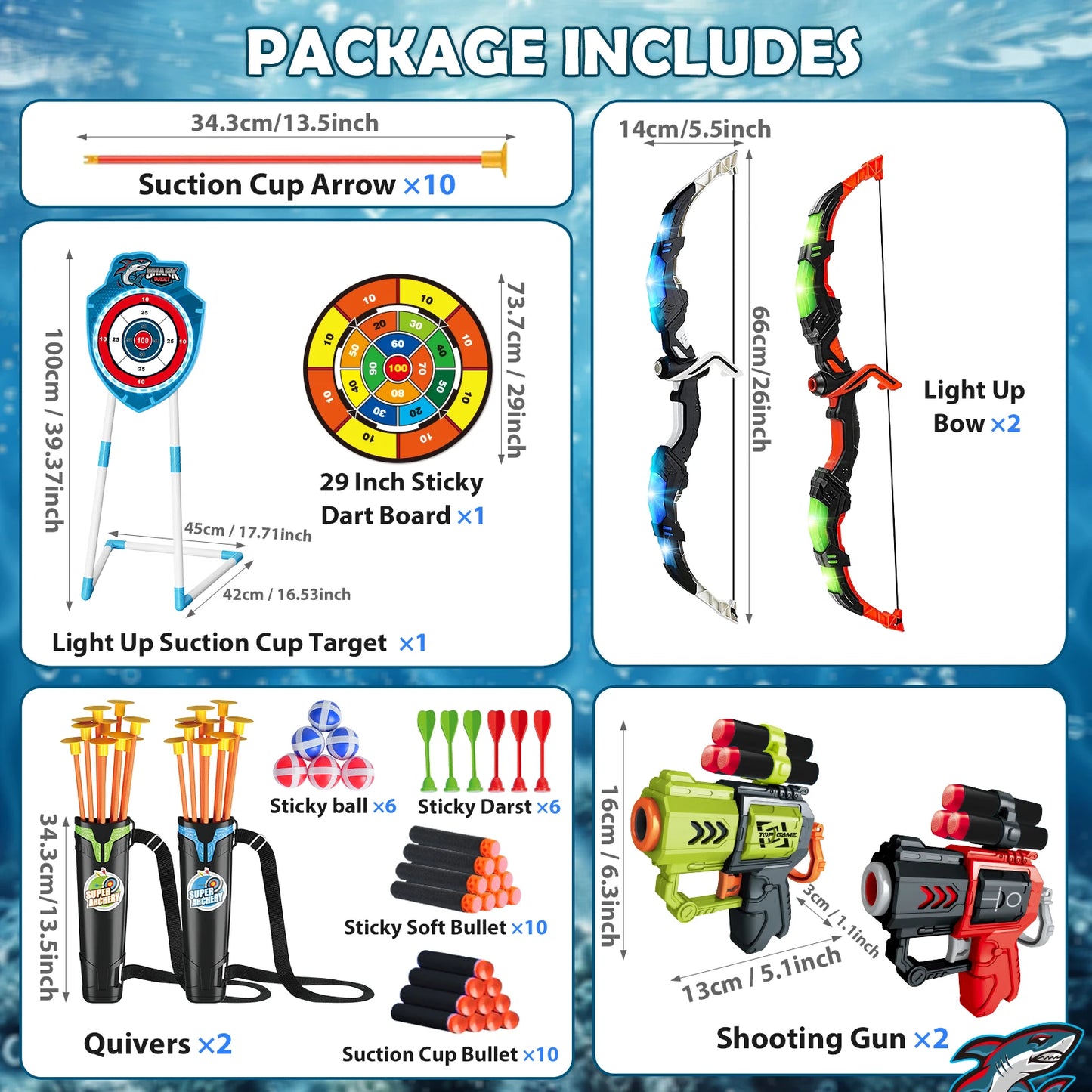 VATOS Archery Battle Arena Toy For Kids Indoor Outdoor Play