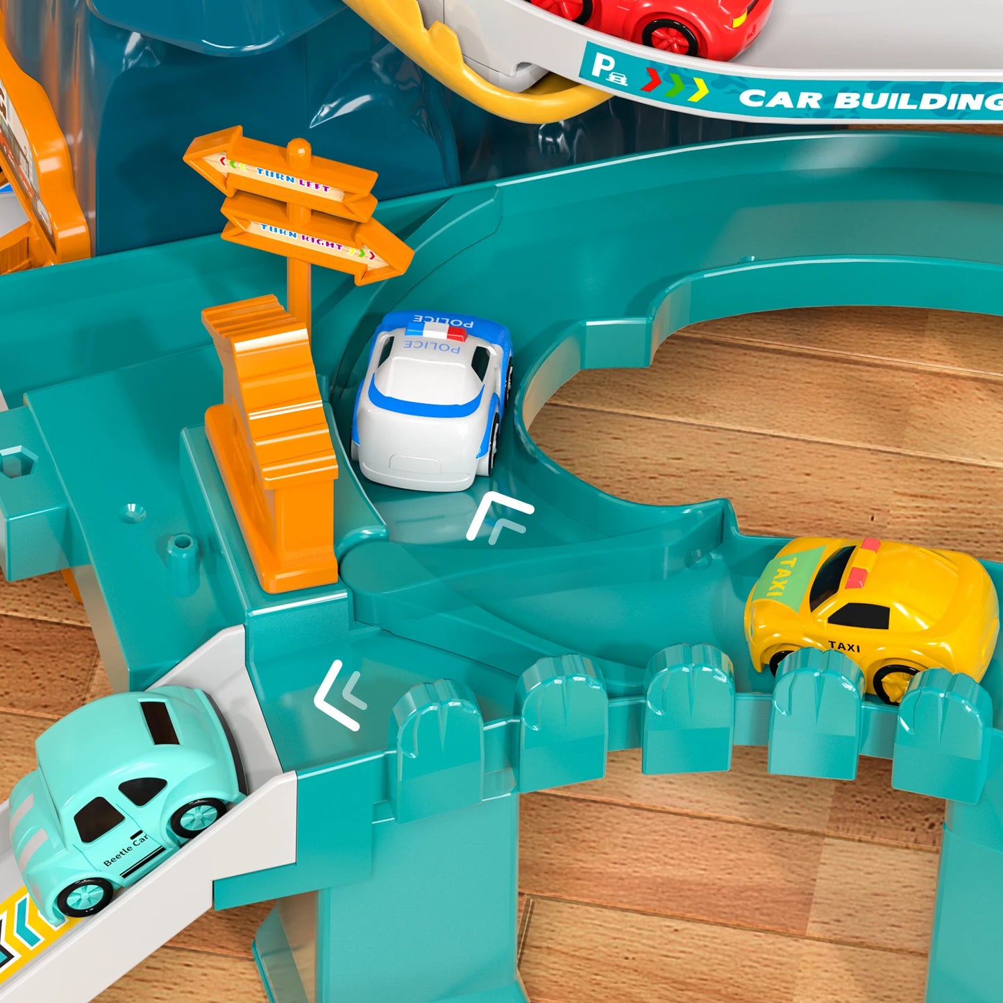 NONECE Boys Dinosaur Race Track Playset With Cars Included