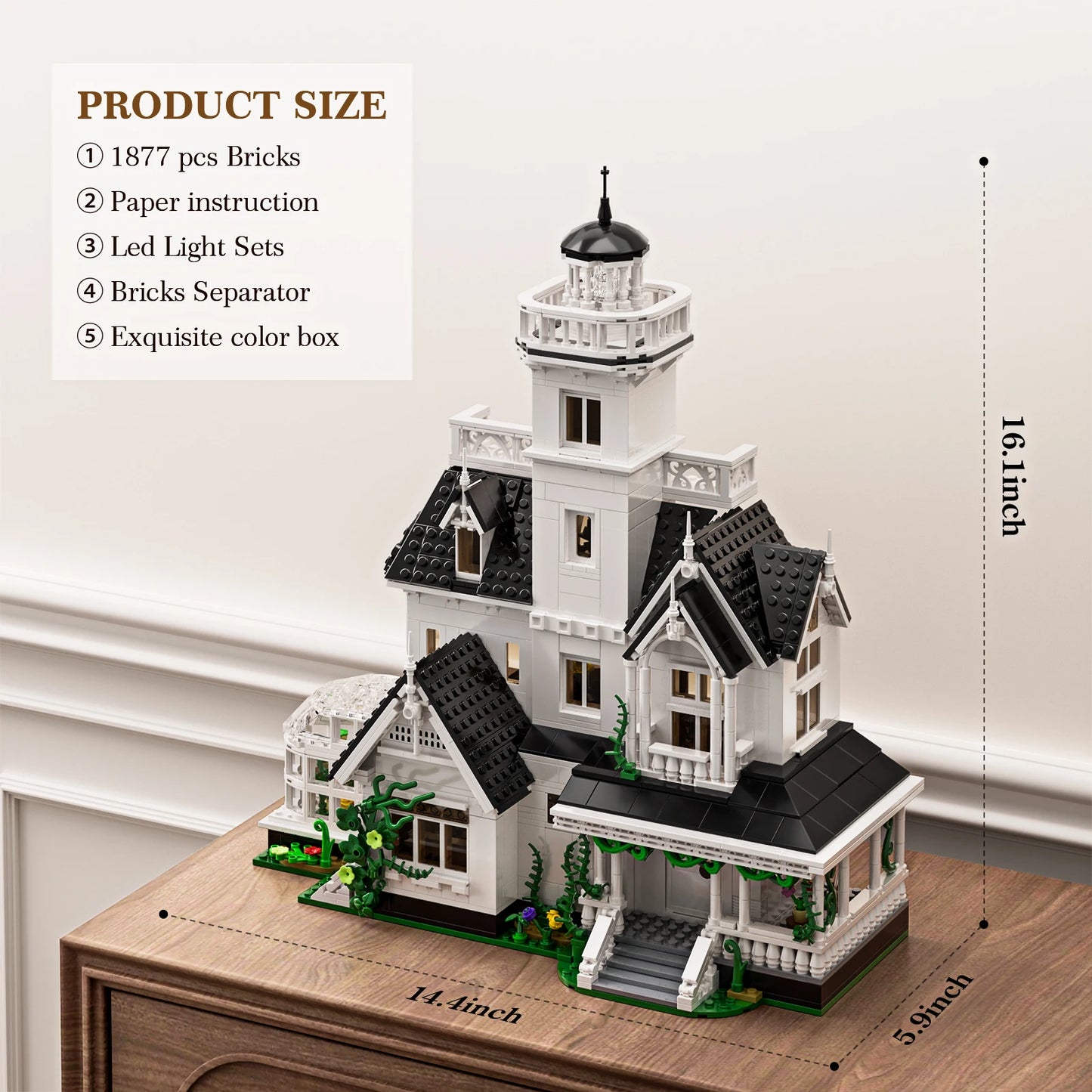 Magic House Blocks Set 1877 Pieces Architecture Model