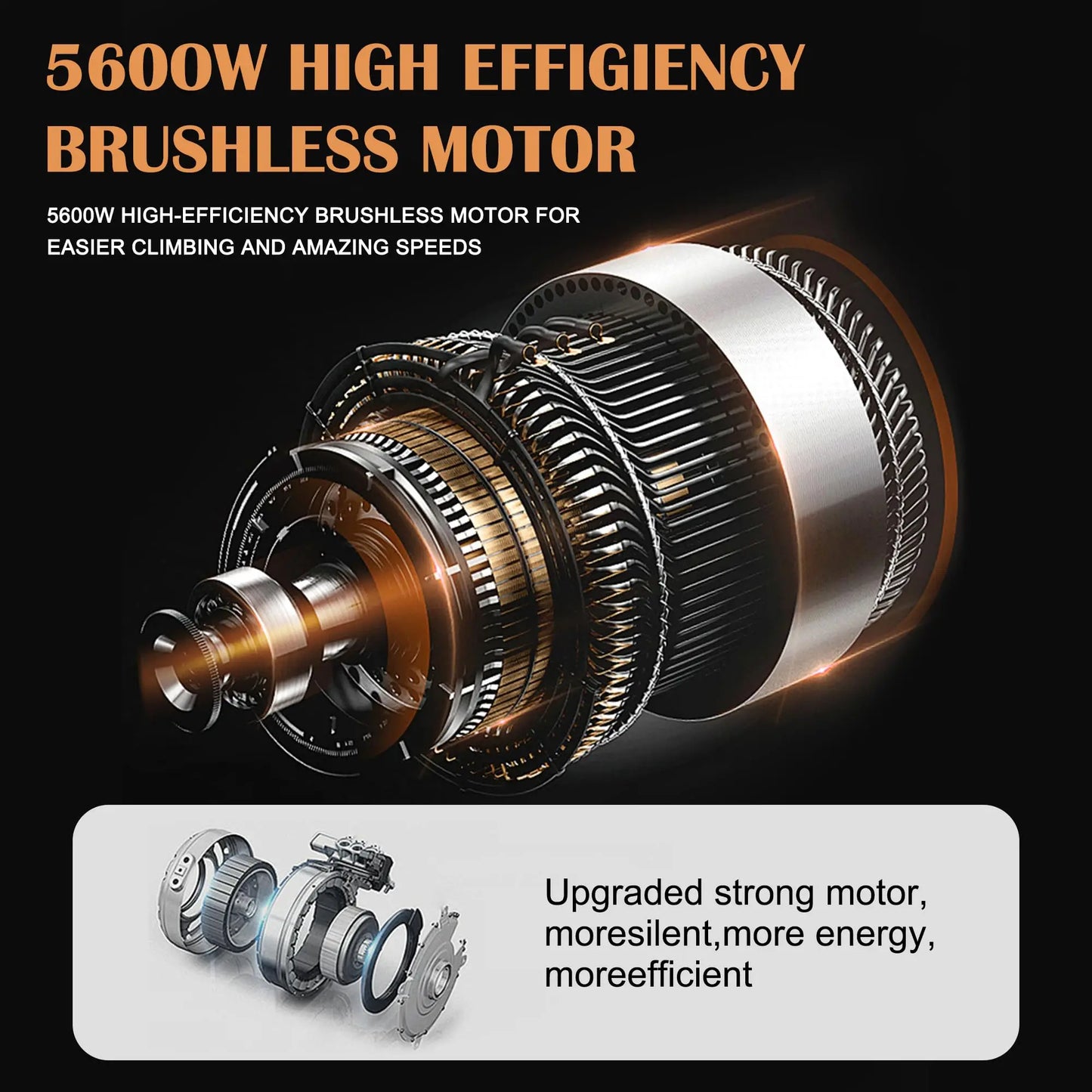 GT08 5600W Dual Motor Electric Scooter 50 MPH Off Road