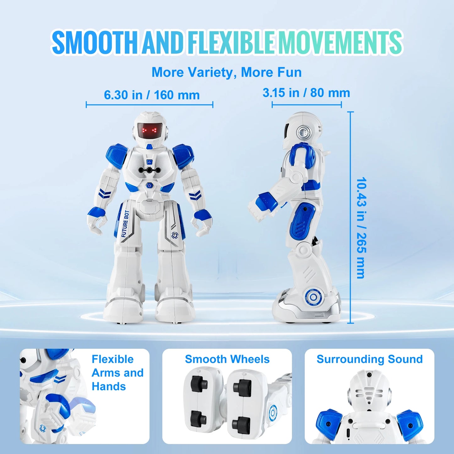 SucceBuy RC Robot Action Figure With Walking Dancing Gesture Sensor