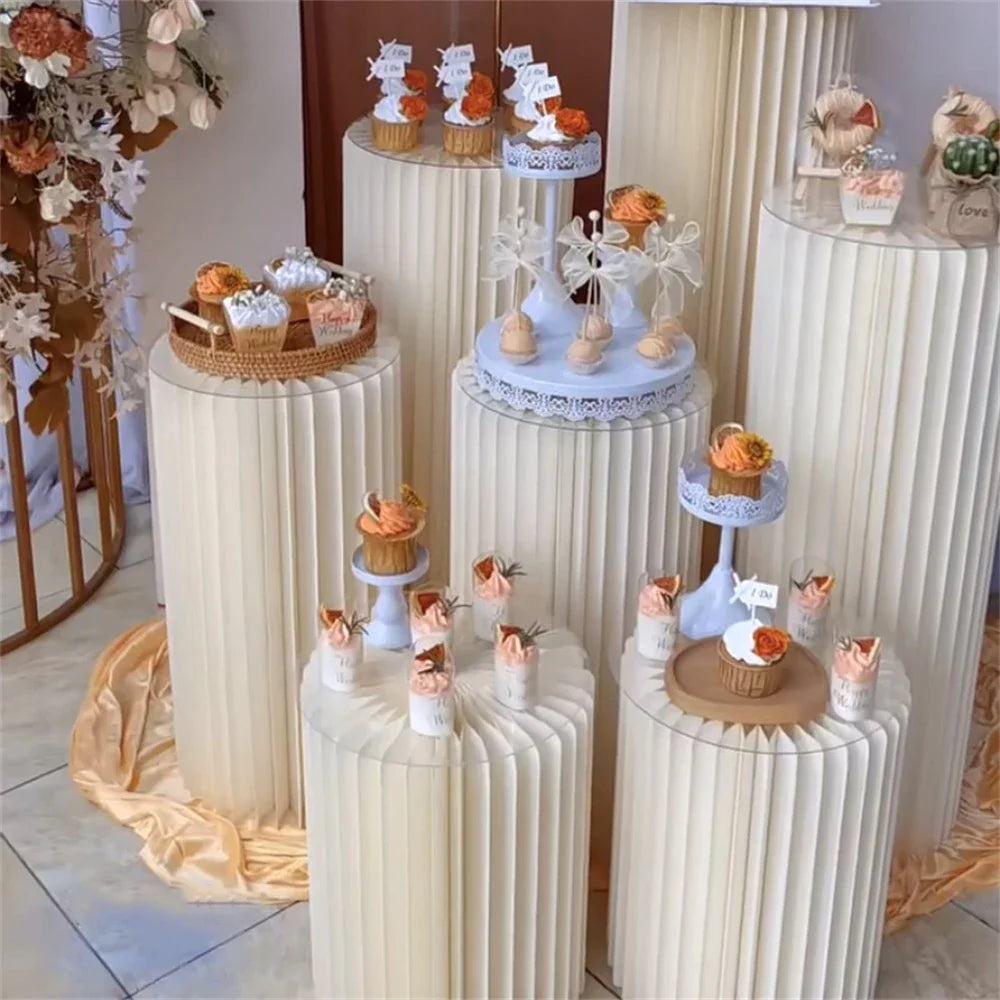 Cylindrical Paper Folding Festival Decoration For Weddings Eid