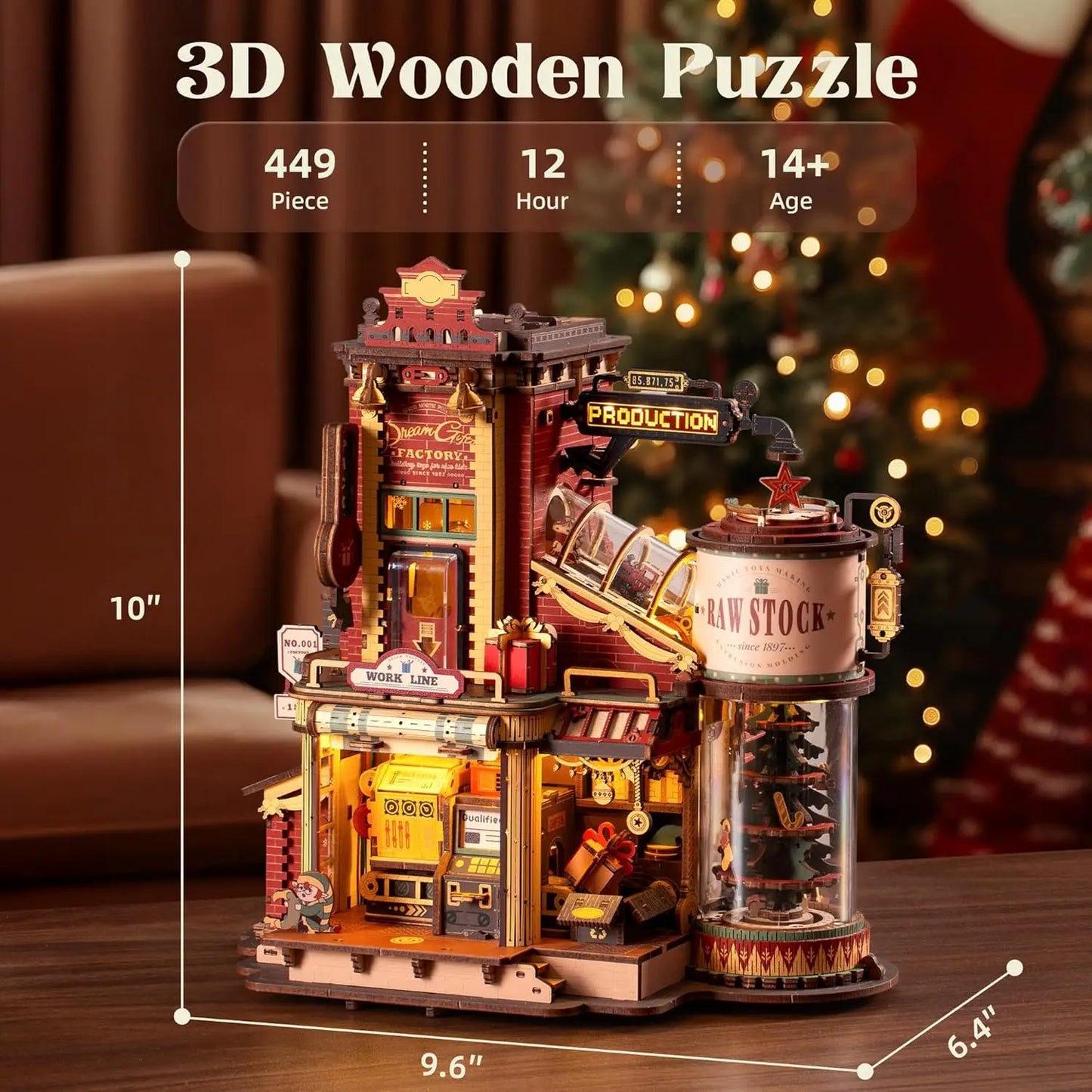 Robotime Christmas Dream Wooden Music Box Kit For All Ages