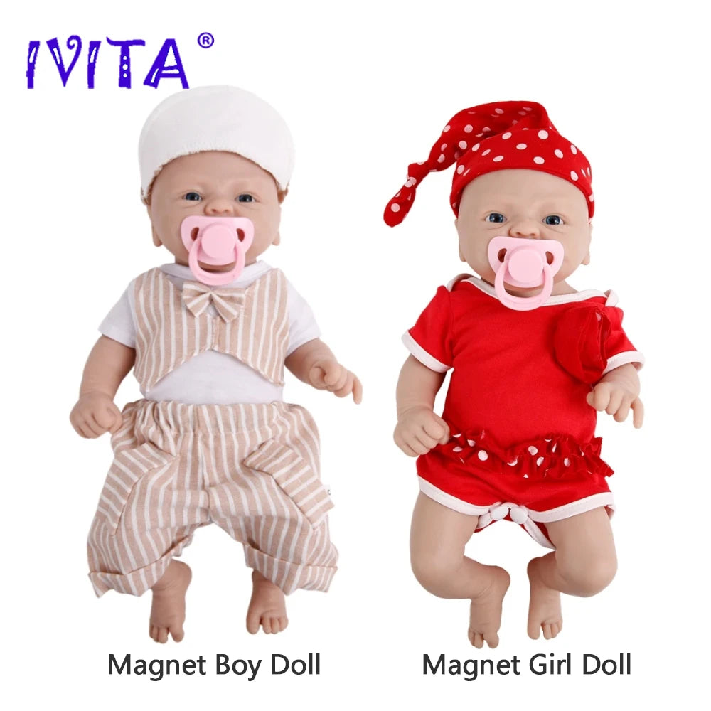 IVITA 100 Percent Silicone Reborn Doll Kit Lifelike Baby Toy Gift