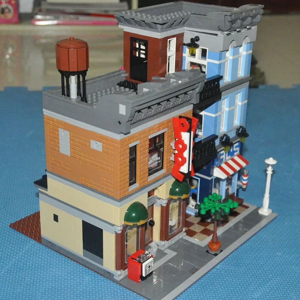 Yangkili Parisian Restaurant Street View Building Blocks Set