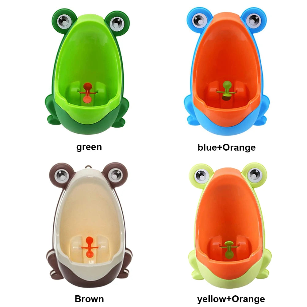 Baby Boys Standing Potty Frog Shape Wall-Mounted Urinals Children Potty Toilet Training Kids Urinal for Boys Pee Infant Toddler