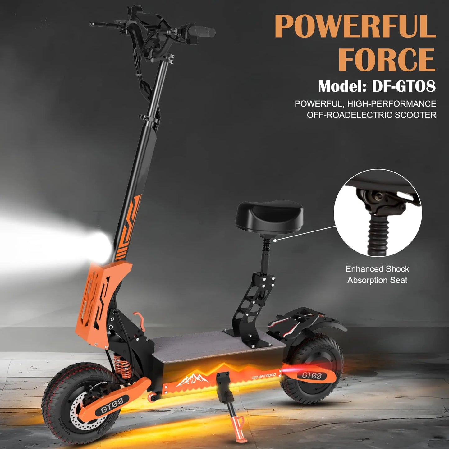 GT08 5600W Dual Motor Electric Scooter 50 MPH Off Road