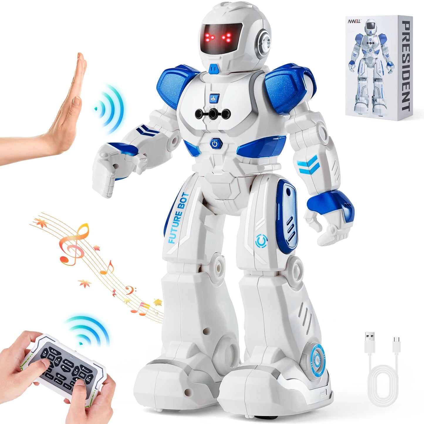 SucceBuy RC Robot Action Figure With Walking Dancing Gesture Sensor