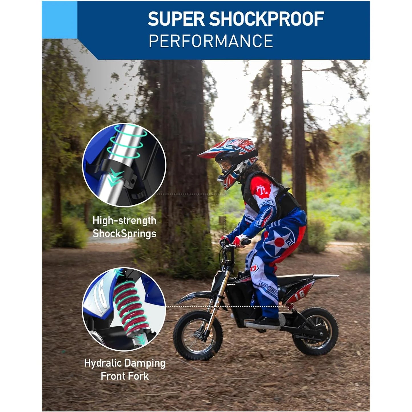 Hiboy 36V 300W Electric Dirt Bike For Kids Ages 3-10