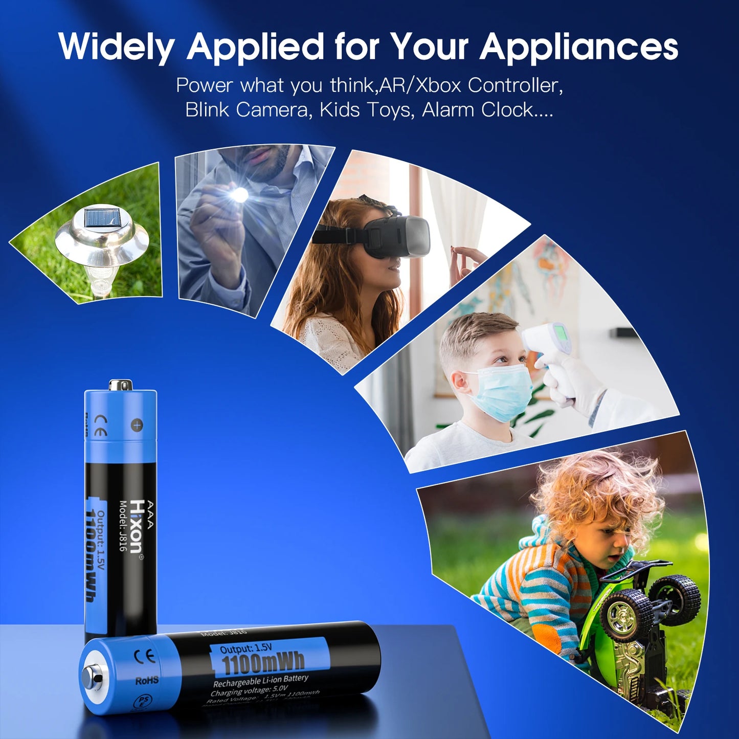 1.5V AA & AAA Lithium Ion Battery 2025 New Fast Charging Rechargeable Battery For Hunting Camera Remote Control Mouse SmartDoor