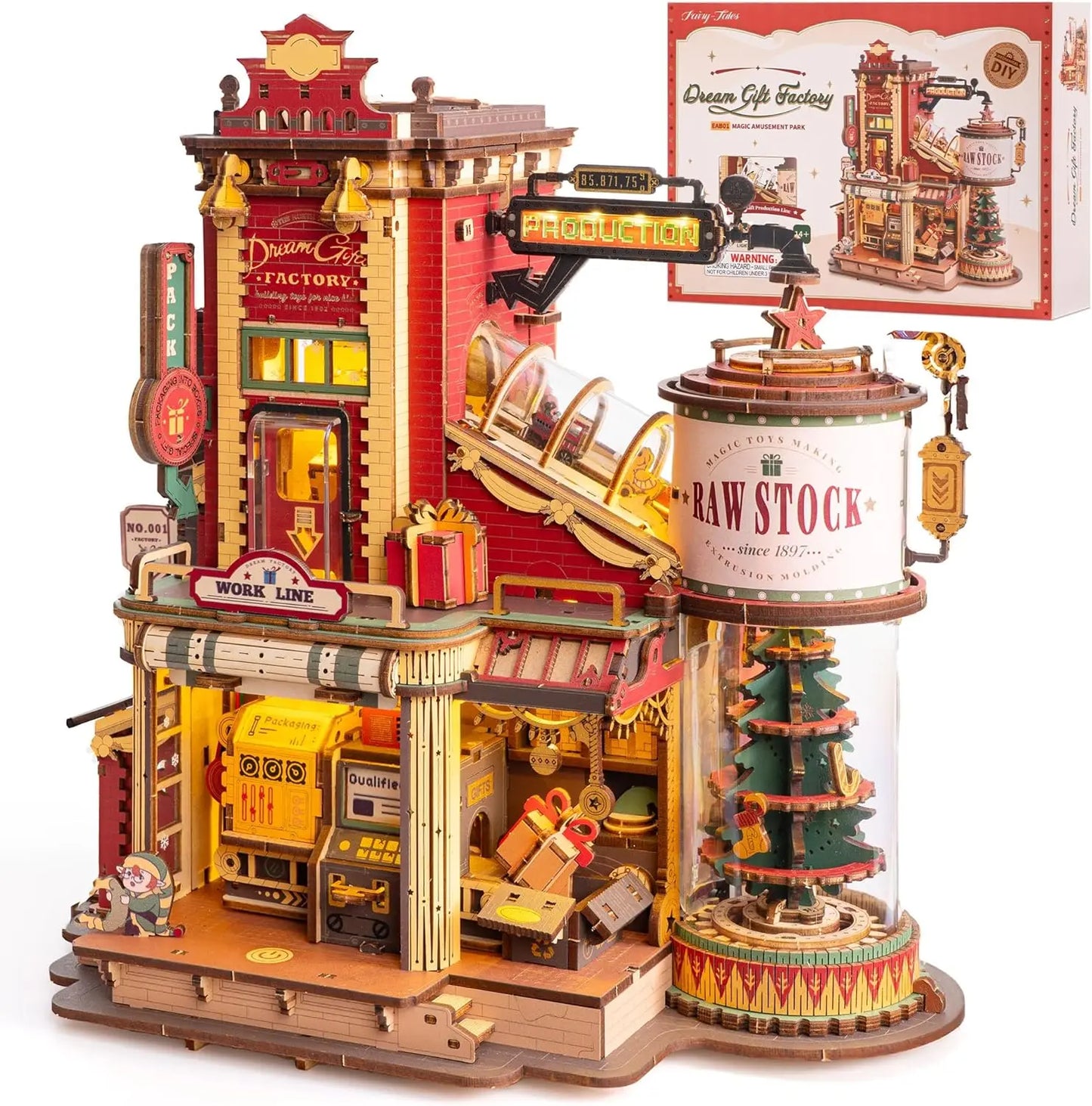 Robotime Christmas Dream Wooden Music Box Kit For All Ages