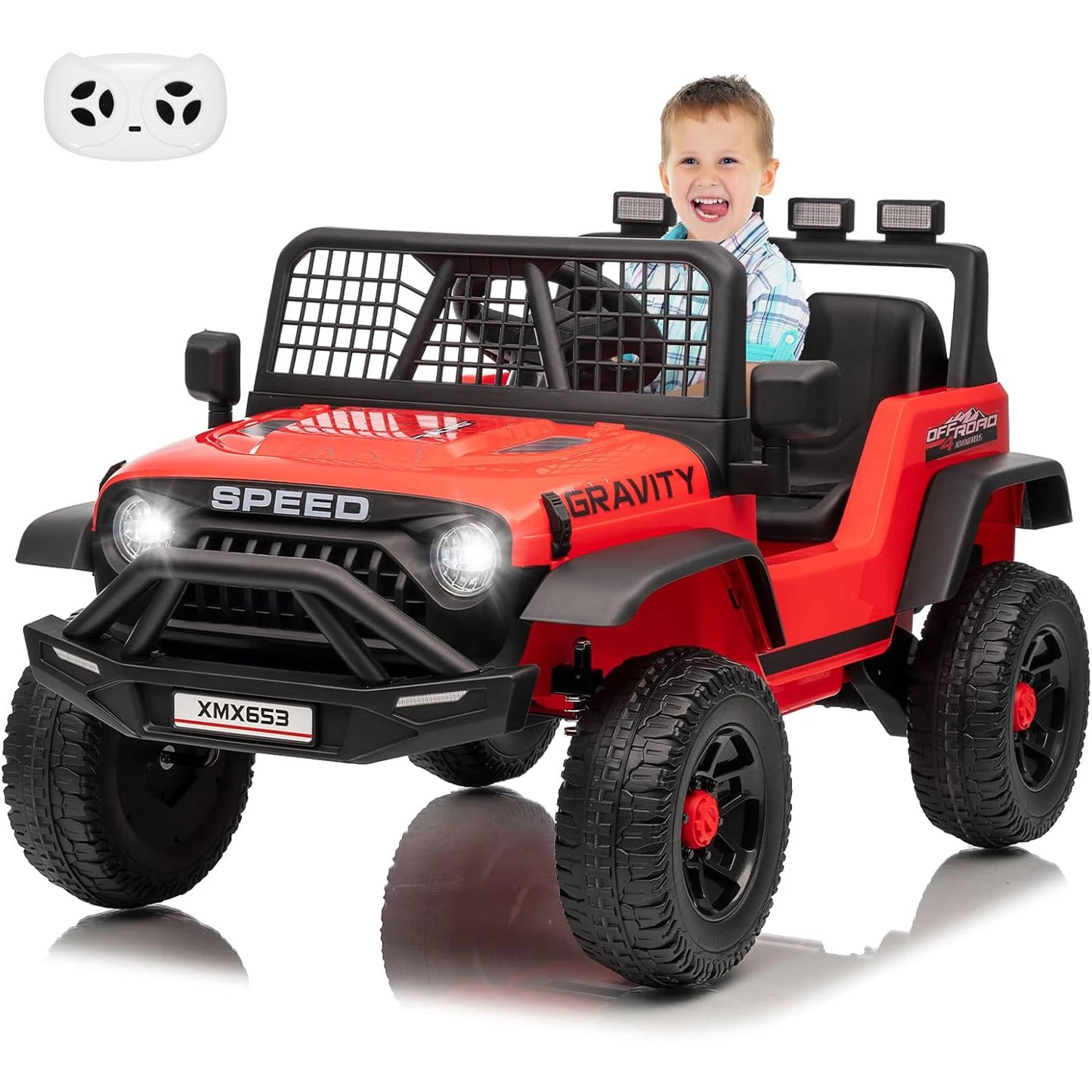 12V Ride On Car For Kids Remote Controlled LED Lights