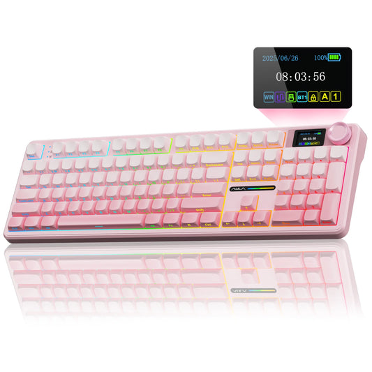 AULA F108 Pro Wireless Gaming Keyboard With TFT Display