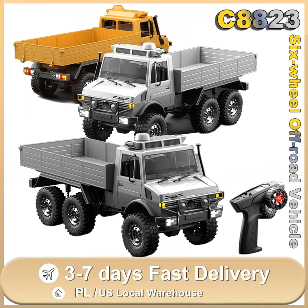 JIKEFUN C8823 RC Car 6WD Off Road Transport Rescue Truck